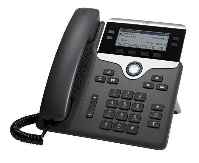Cisco CP-7841-K9= IP Phone 7841, 4 Lines, Gigabit, Greyscale Display, PoE, Charcoal