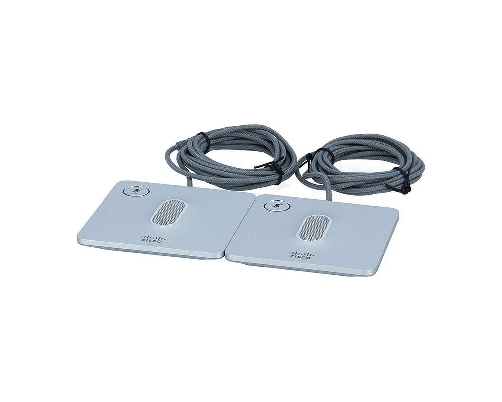 Cisco CP-8832-MIC-WIRED= Wired Microphone Kit for IP Conference Phone 8832, Two Mics, Silver