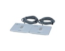 Cisco CP-8832-MIC-WIRED= Wired Microphone Kit for IP Conference Phone 8832, Two Mics, Silver