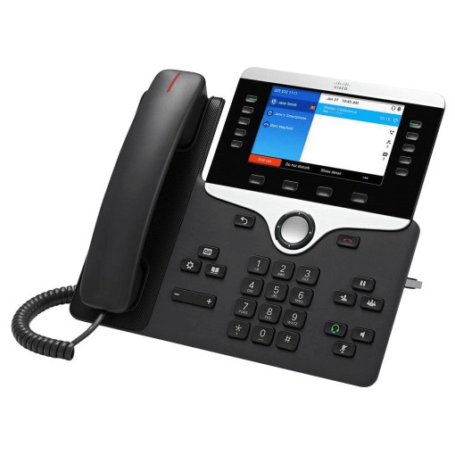 Cisco CP-8851-K9= IP Phone 8851, 800x480 Colour Display, 5 Line Keys, Gigabit, Charcoal