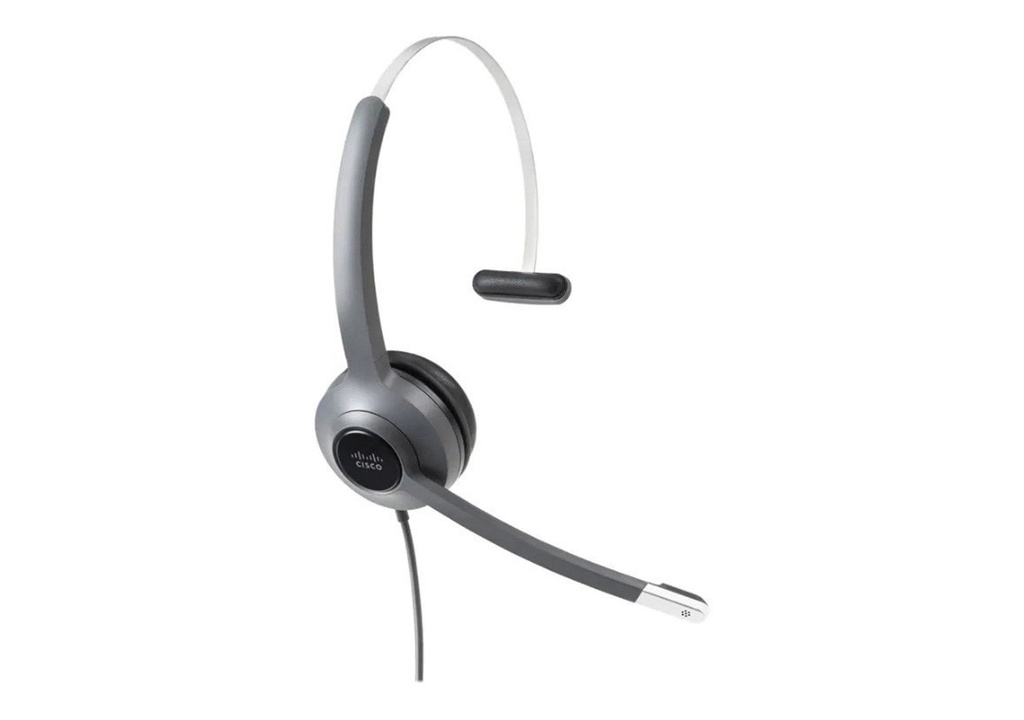 Cisco CP-HS-W-521-USB= Headset 521, Wired Single, 3.5 mm with USB-A Adapter