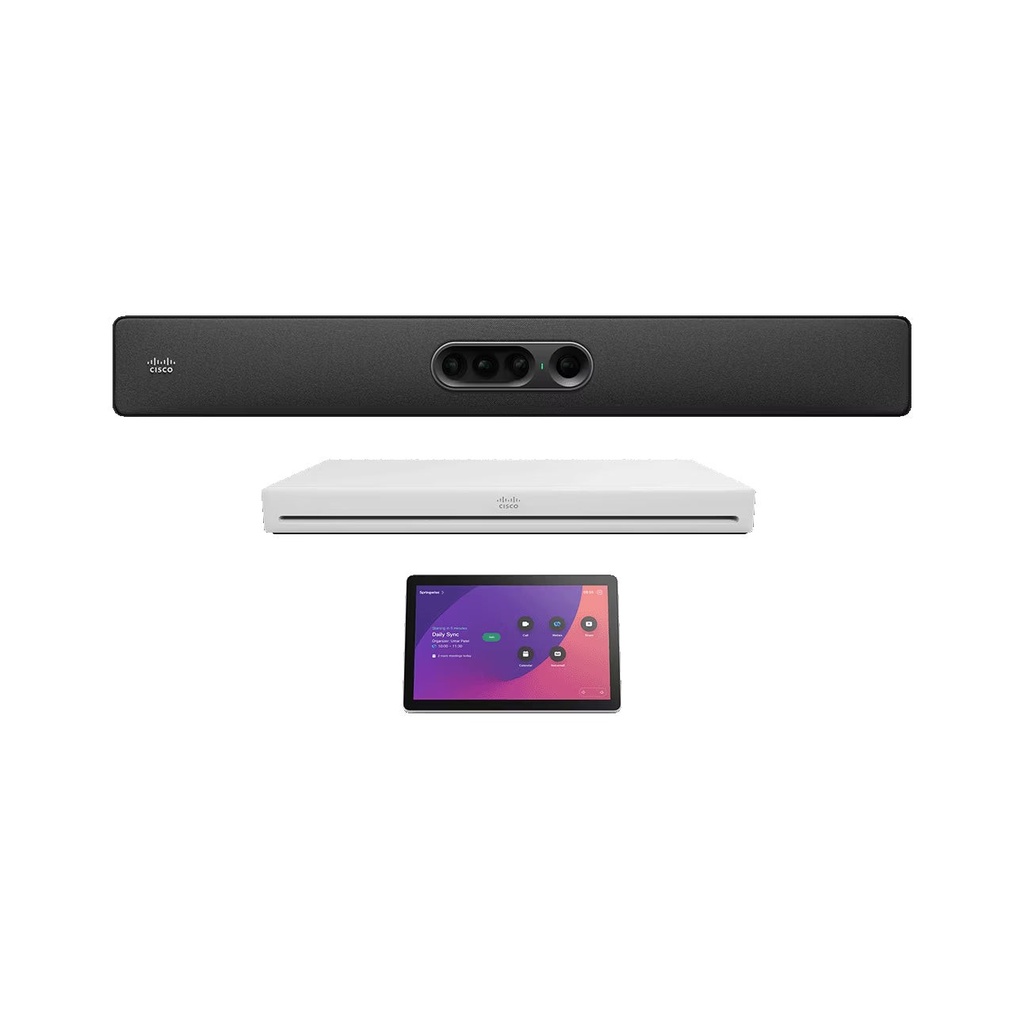 Cisco CS-KIT-EQ-C-K9 Room Kit EQ with Codec EQ, Carbon Black Quad Camera and Table Room Navigator