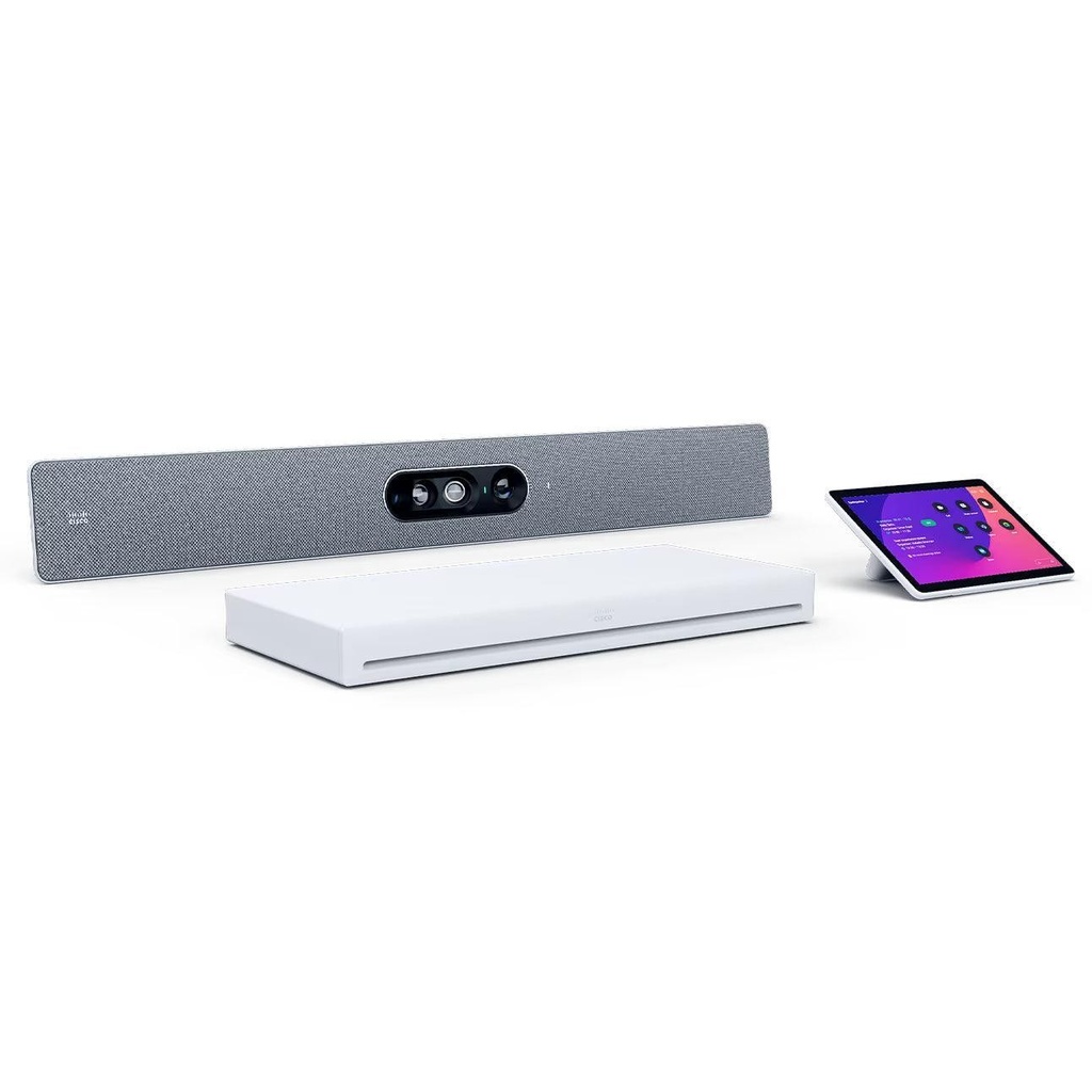 Cisco CS-KIT-EQ-K9 Room Kit EQ with Codec EQ, Quad Camera and Table Room Navigator, First Light