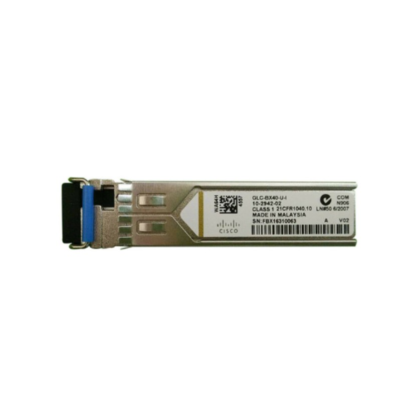 Cisco GLC-BX40-U-I 1000BASE-BX40-U SFP, Single-Fibre Upstream, 1310 nm TX, 40 km SMF, Industrial Temp, DOM