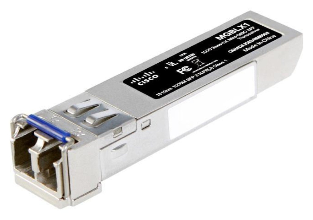 Cisco MGBLX1 Gigabit Ethernet 1000BASE-LX SFP Transceiver, 1310 nm, 10 km SMF
