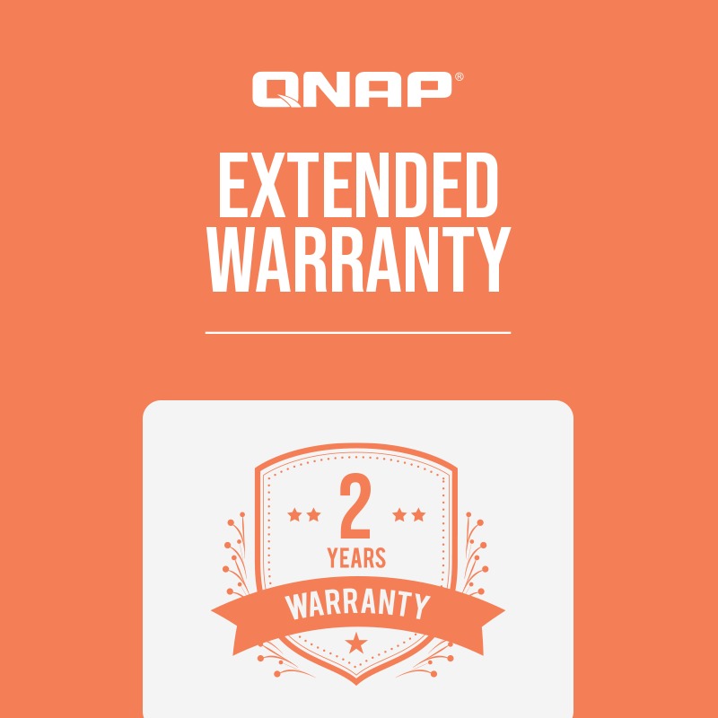 QNAP LW-NAS-PEACH-2Y-EI 2-Year Extended Warranty Licence (Peach), Up to 5 Years Total, E-Delivery
