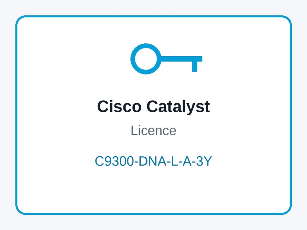 Cisco C9300-DNA-L-A-3Y Cisco DNA Advantage 3-Year Term Licence for C9300X 12Y/24Y Switches