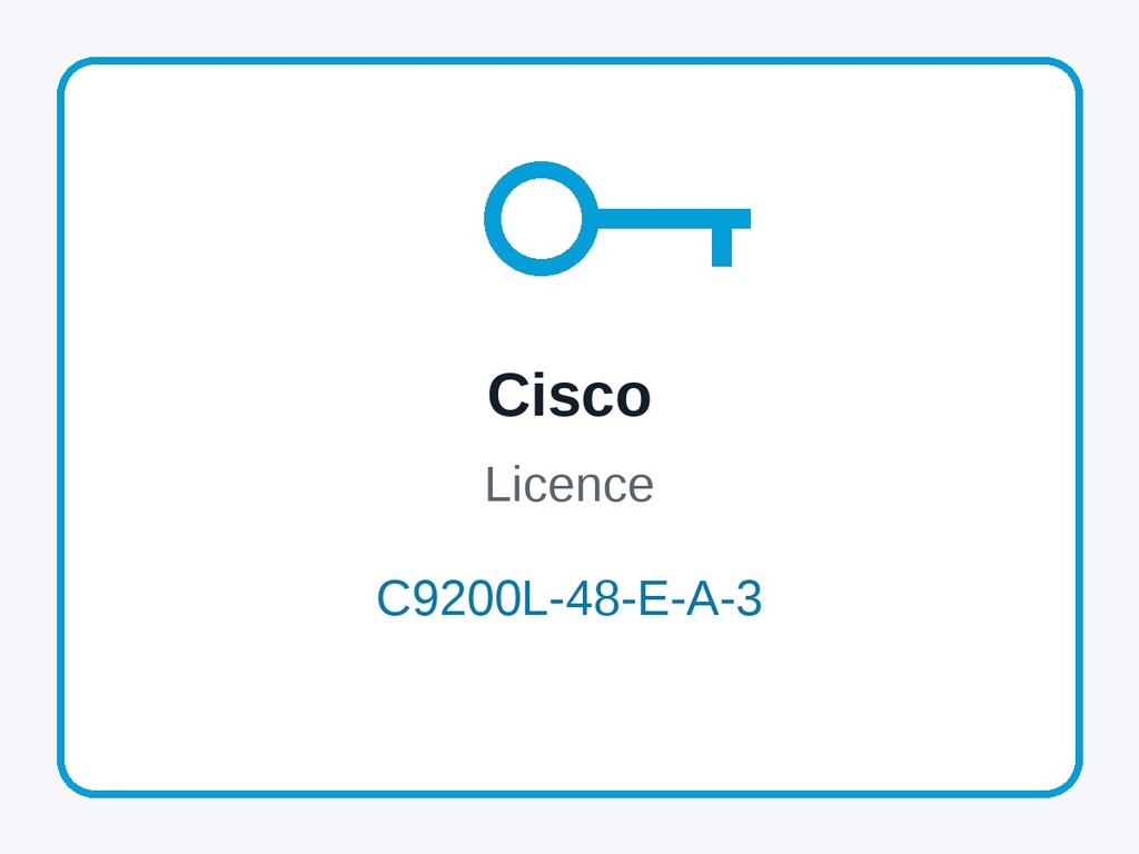 Cisco C9200L-48-E-A-3 Network and DNA Essentials to Advantage 3-Year Upgrade Licence, Catalyst 9200L 48-port