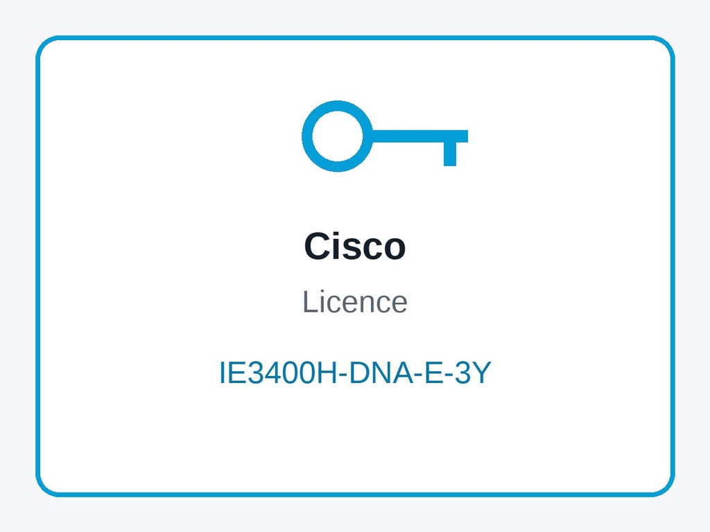 Cisco IE3400H-DNA-E-3Y Cisco Catalyst Center DNA Essentials 3-Year Term Licence for IE3400 Heavy Duty Switches