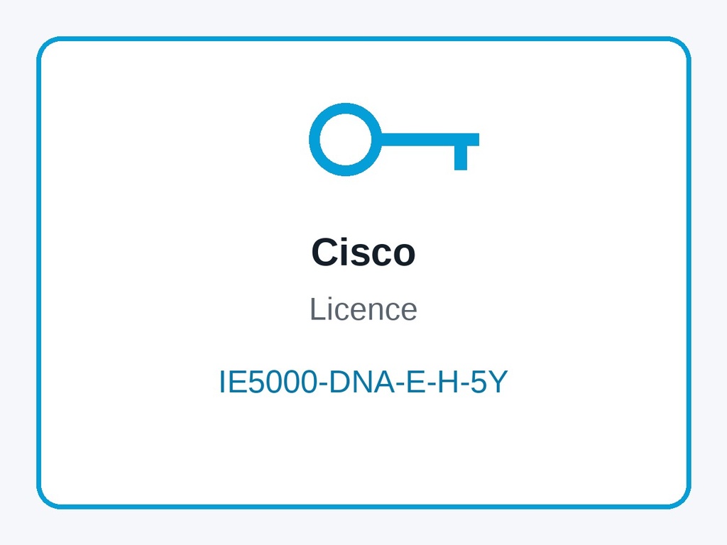 Cisco IE5000-DNA-E-H-5Y Cisco Catalyst Center DNA Essentials 5-Year Term Licence for IE 5000 Switches