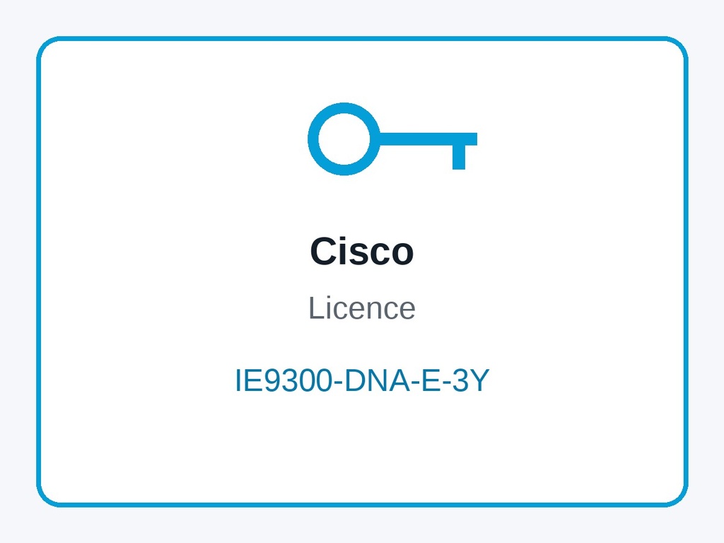 Cisco IE9300-DNA-E-3Y Cisco Catalyst Center DNA Essentials 3-Year Term Licence for IE9300 Rugged Switches