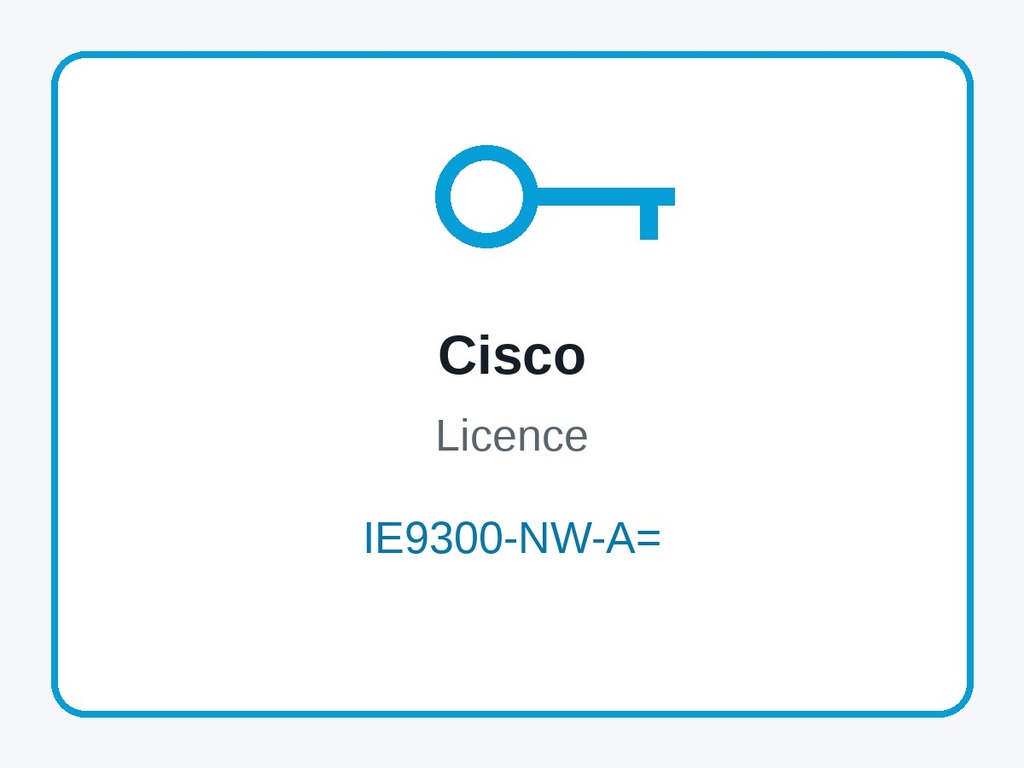 Cisco IE9300-NW-A= Network Advantage Perpetual Licence for Catalyst IE9300 Rugged Series Switches