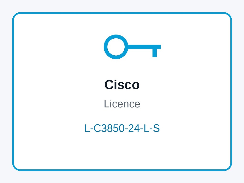 Cisco L-C3850-24-L-S Catalyst 3850 24-Port LAN Base to IP Base RTU Electronic Licence