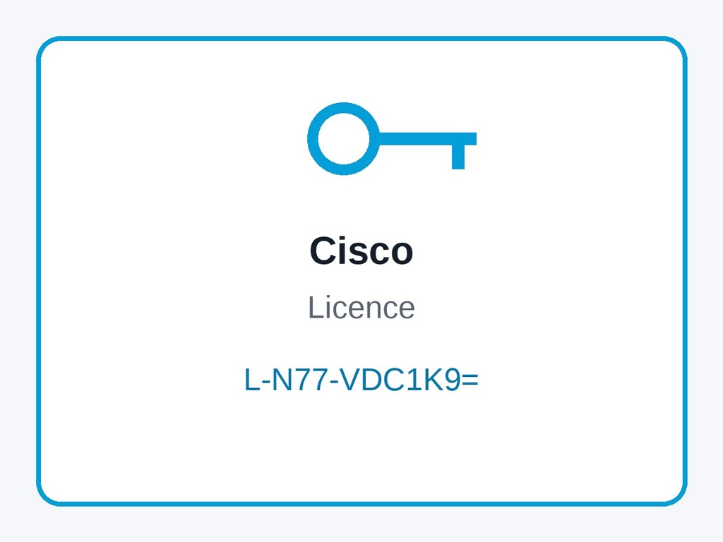 Cisco L-N77-VDC1K9= Nexus 7700 VDC (+4 VDCs) Licence