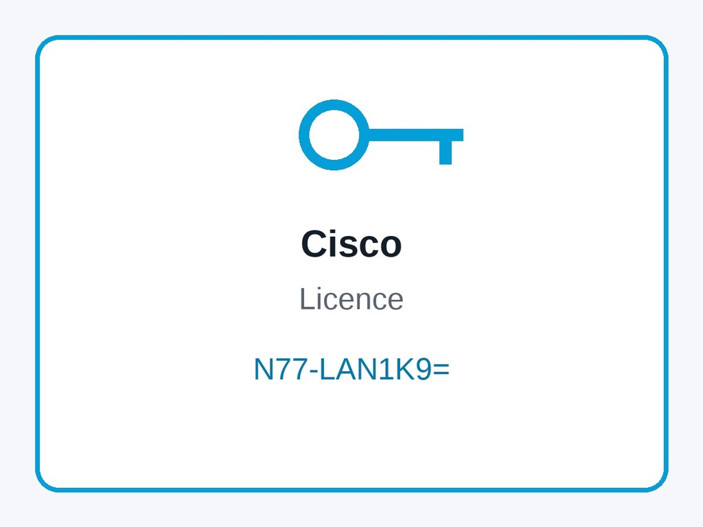 Cisco N77-LAN1K9= Nexus 7700 LAN Enterprise Services Package Licence (Layer 3 Routing)