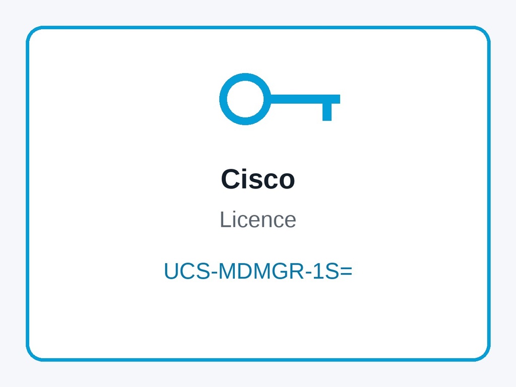 Cisco UCS-MDMGR-1S= UCS Multi-Domain Manager (UCS Central) Per Server Licence