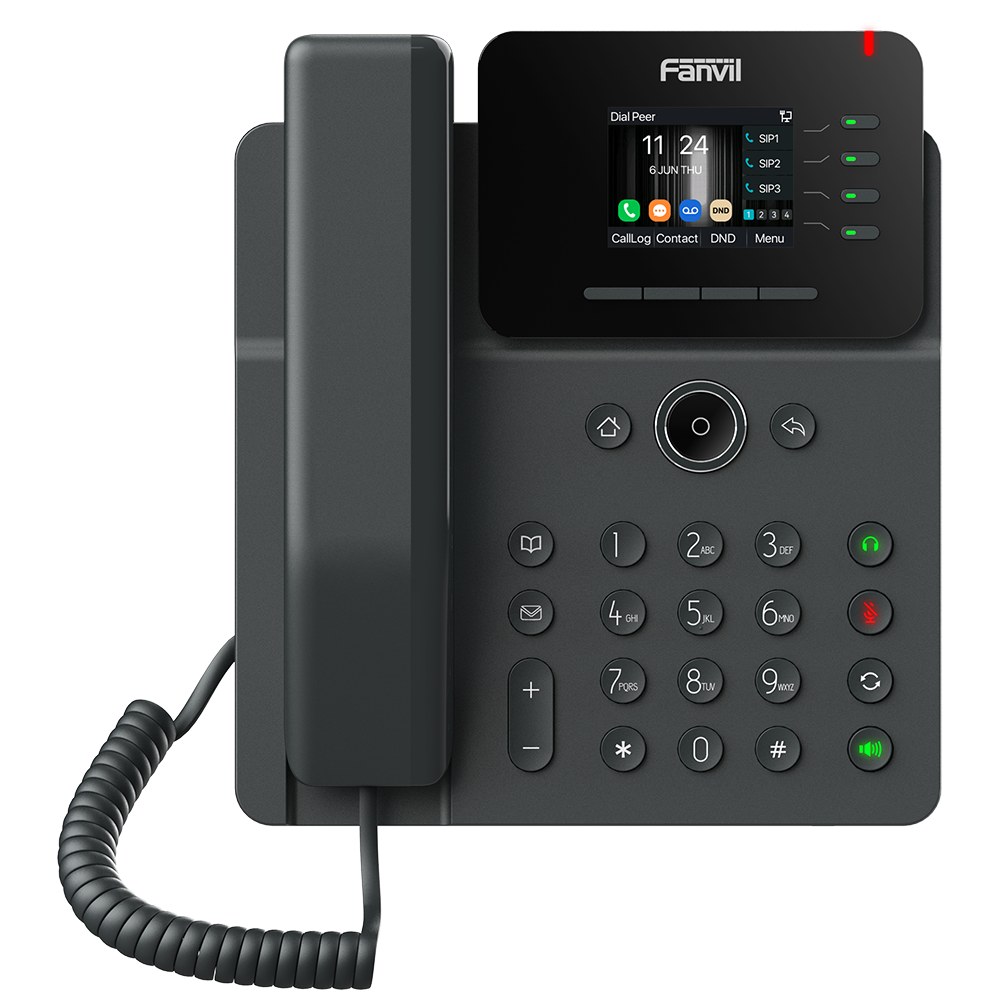 Fanvil V61W Prime Business IP Phone, 2.4-inch Colour Screen, 4 SIP Lines, Wi-Fi 6, Bluetooth 5.4, Gigabit PoE