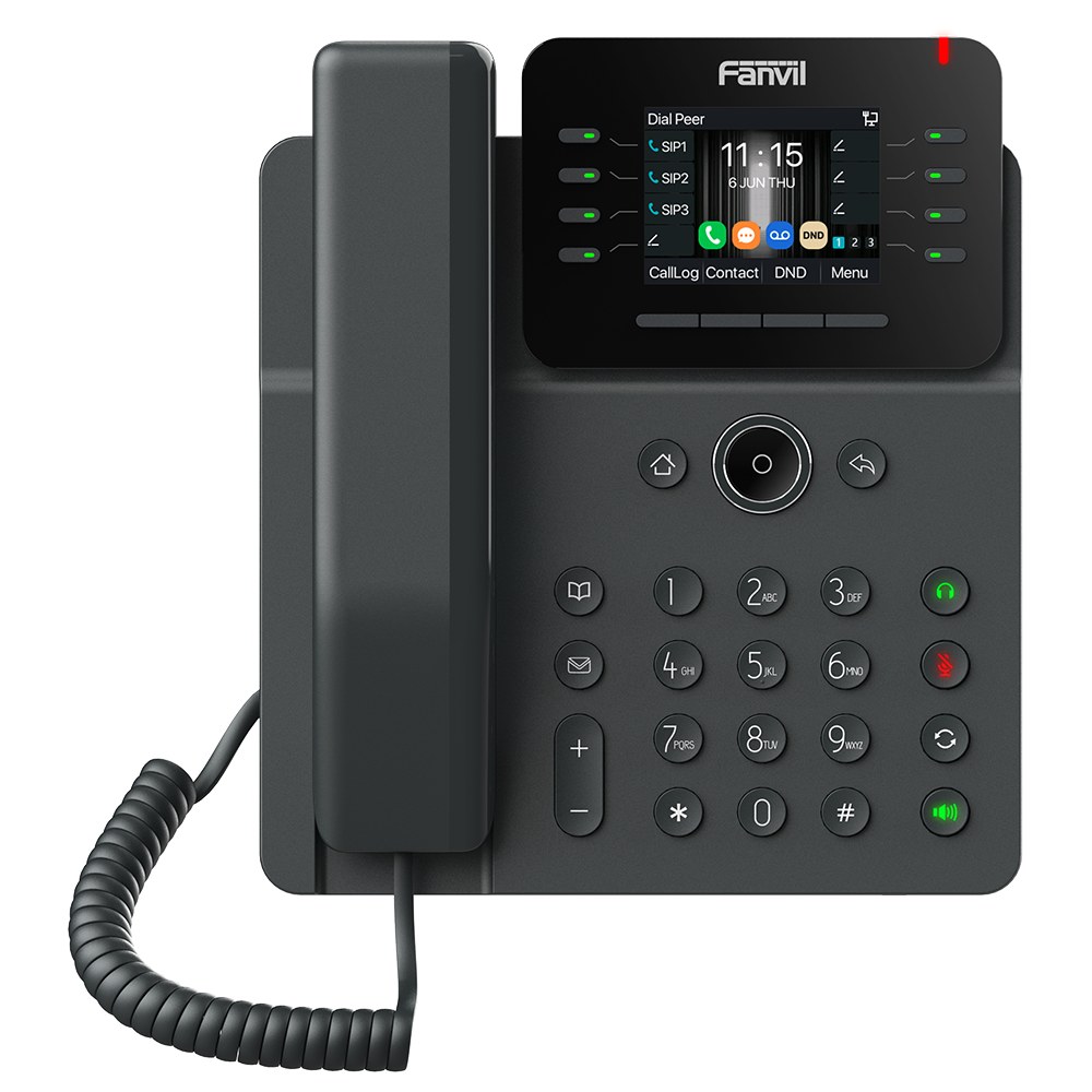 Fanvil V62W Prime Business IP Phone, 2.8-inch Colour Screen, 12 SIP Lines, Wi-Fi 6, Bluetooth 5.4, Gigabit PoE