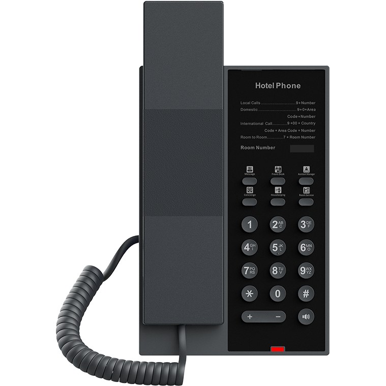 Fanvil H602W Screenless Hotel Wi-Fi IP Phone, Dual-band Wi-Fi 6, 6 Programmable Keys, 2 SIP Lines, HD Voice