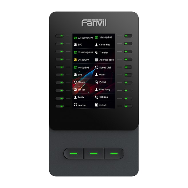 Fanvil EM60 Colour-Screen Expansion Module, 4.3-inch Display, 60 DSS Keys, for V65/V66/V66 Pro/V67
