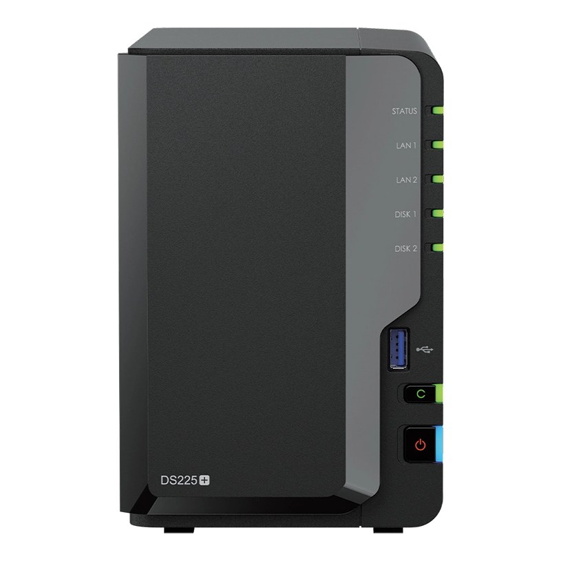Synology DS225+ 2-Bay NAS Intel Celeron J4125 2GB DDR4 2.5GbE + 1GbE (Diskless)