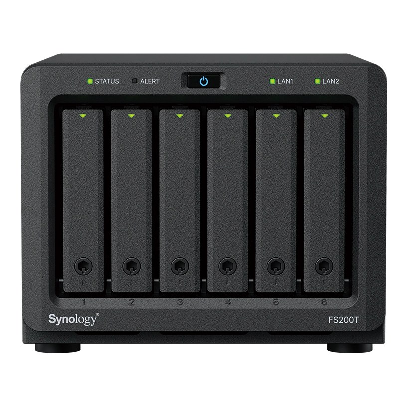 Synology FS200T 6-Bay All-Flash NAS Intel Celeron J4125 4GB DDR4 2.5GbE + 1GbE 2.5in SATA SSD (Diskless)