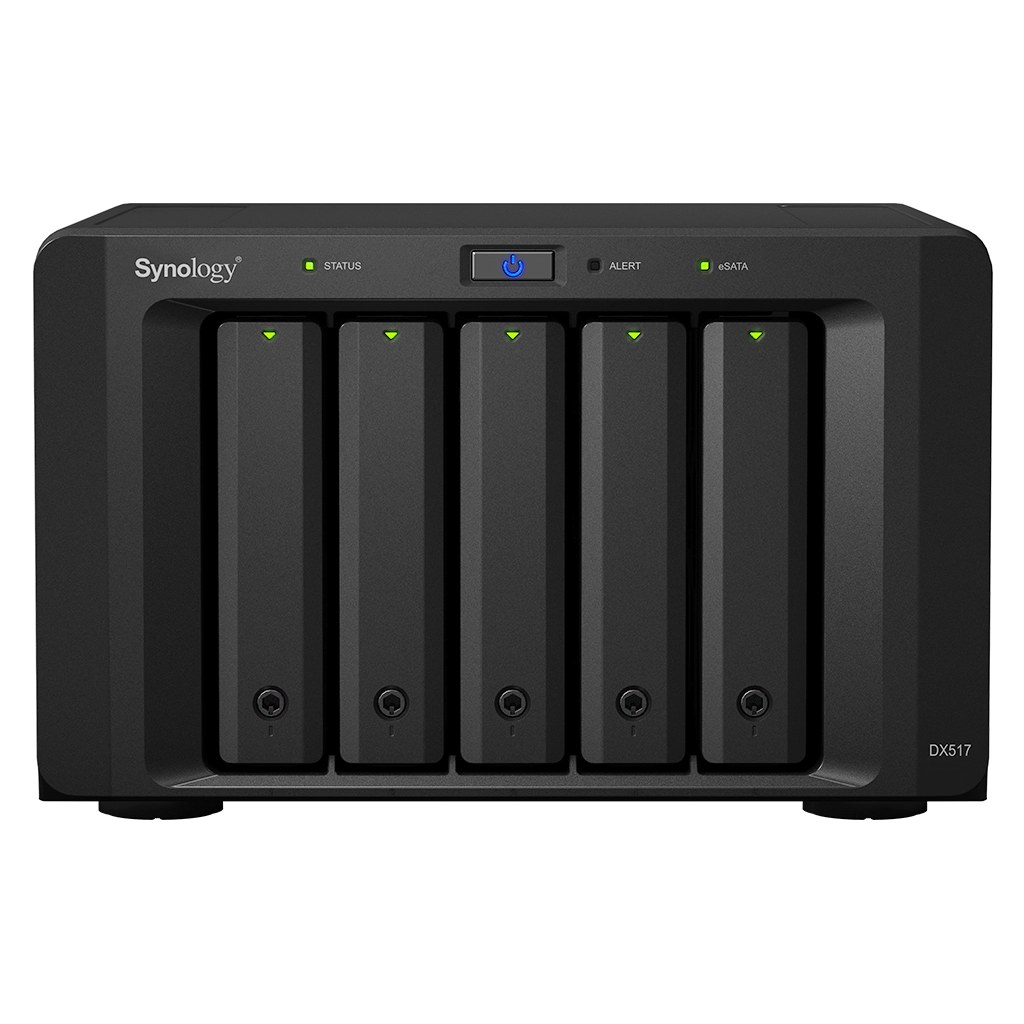 Synology DX517 5-Bay Expansion Unit for DiskStation NAS, eSATA, 3.5"/2.5" SATA (Diskless)