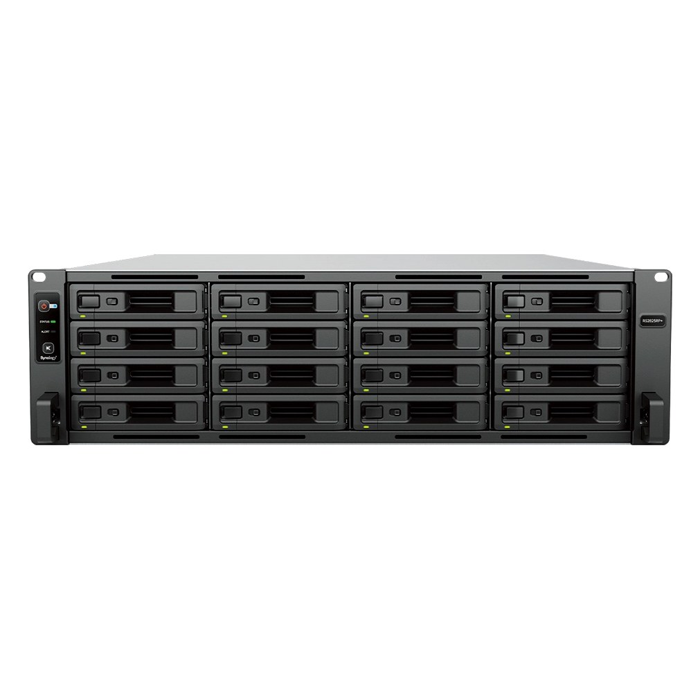 Synology RS2825RP+ 16-Bay 3U Rackmount NAS Ryzen V1780B 8GB DDR4 ECC 10GbE + 2x 1GbE Redundant PSU (Diskless)