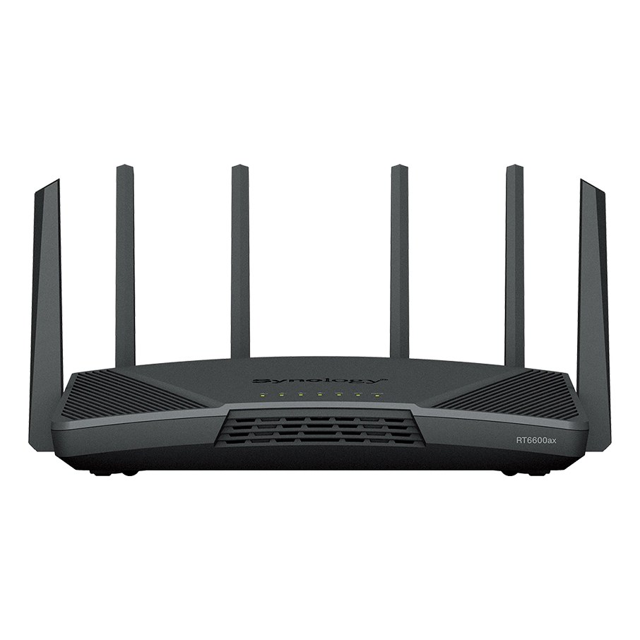 Synology RT6600ax Tri-Band Wi-Fi 6 Router 2.5GbE WAN/LAN Quad-Core 1.8GHz 1GB Mesh SRM