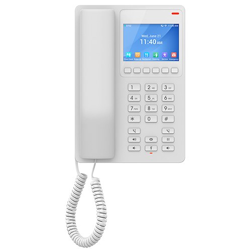 Grandstream GHP630W Hotel IP Phone 3.5-inch Colour LCD Wi-Fi 6 PoE White