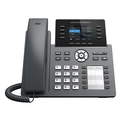 Grandstream GRP2634 8-Line Professional IP Phone 12 SIP Wi-Fi 6 Bluetooth 10 MPK Keys