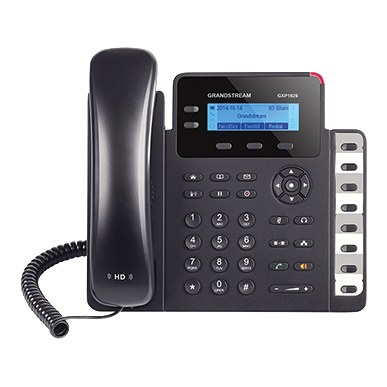 Grandstream GXP1628 Gigabit IP Phone 2 Lines 8 BLF Keys 2.95in Backlit LCD PoE