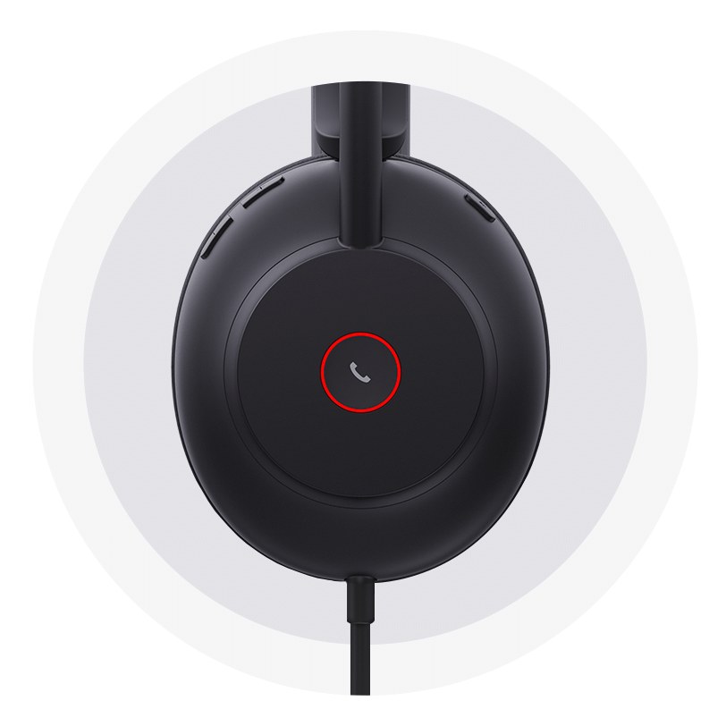 Yealink UH37-M-MS-A UH37 Mono Teams USB-A Wired Headset, Dual Noise-Cancelling Mics, 35 mm Speaker