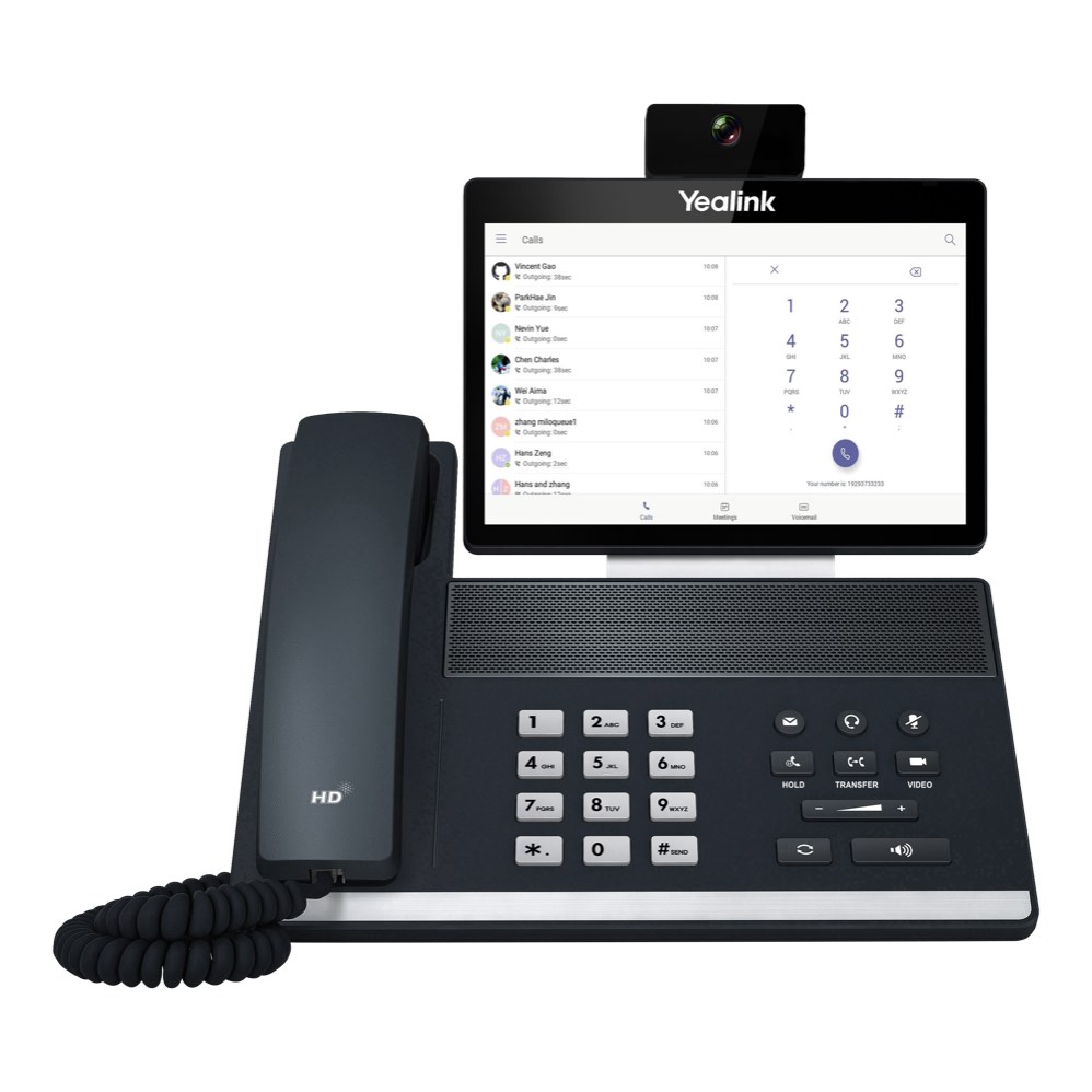 Yealink VP59-Teams Microsoft Teams Video Phone, 8-inch Touch Screen, 2MP Camera, Wi-Fi, Bluetooth