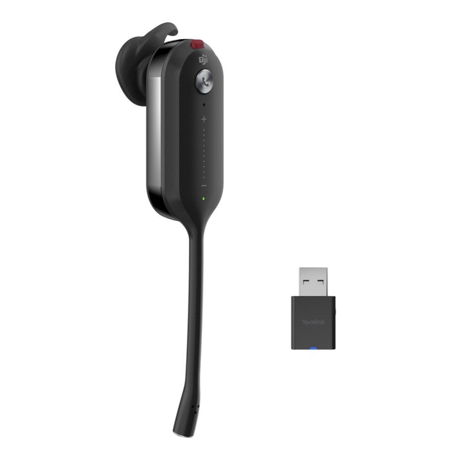 Yealink WH63-P-UC WH63 Portable UC Convertible DECT Wireless Headset with WDD60 Dongle