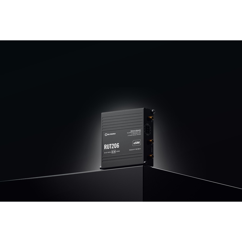 Teltonika RUT206 Industrial 4G LTE Cat 4 Router with RS232/RS485 and PoE Input