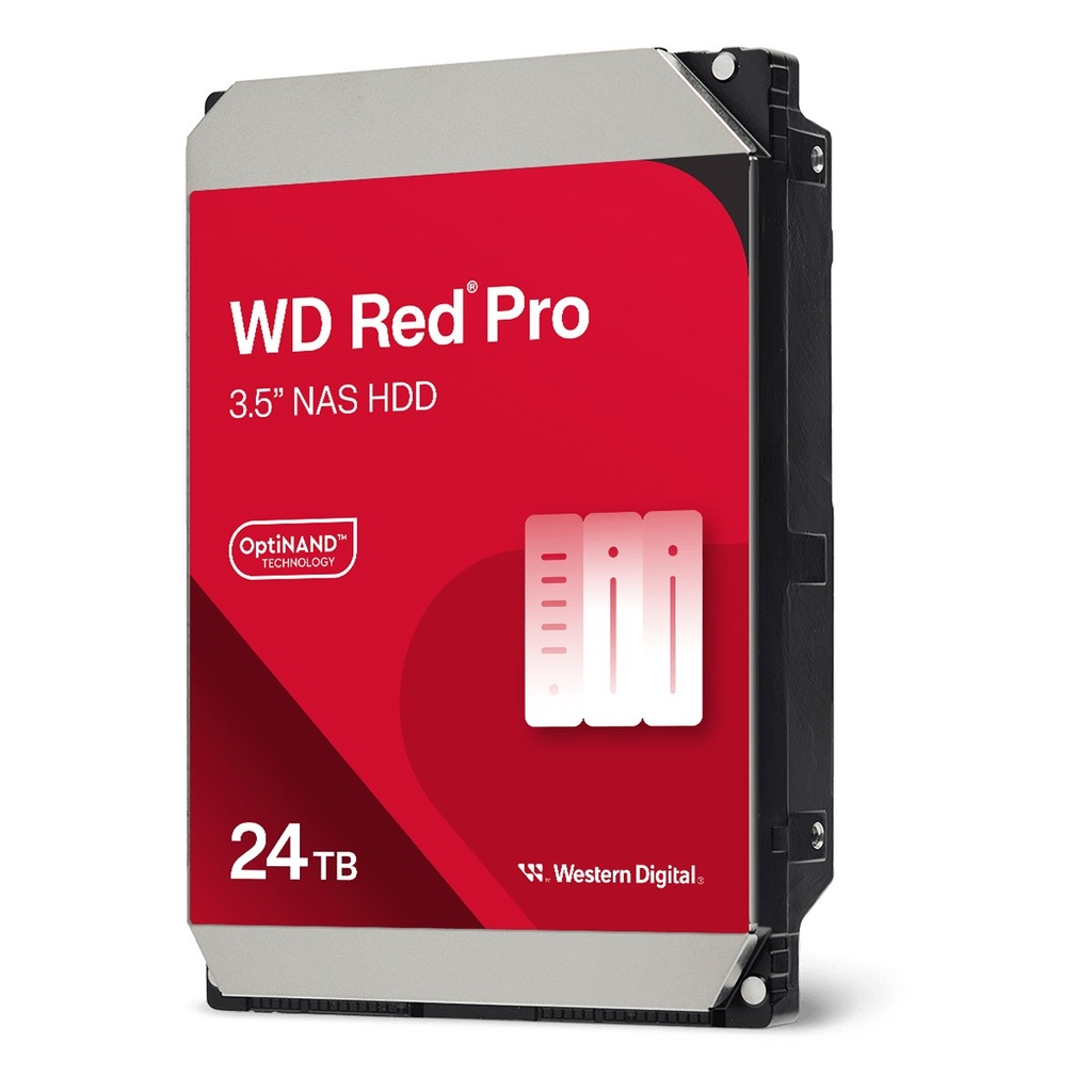 Western Digital WD241KFGX WD Red Pro 24TB NAS Hard Drive, 3.5" SATA, 7200 RPM, CMR, 512MB Cache