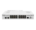 MikroTik CCR2004-16G-2S+PC 1U RM, 16xGbit LAN 2xSFP cage, 2xSFP+ cage, 4 Core 1.7GHz CPU, 4GB, Dual P/S Passive Cooled