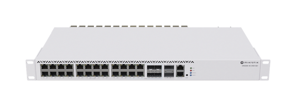 MikroTik CRS326-4C+20G+2Q+RM 20x 2.5G, 4x Combo, 2x 40Gbps QSFP+ Cages