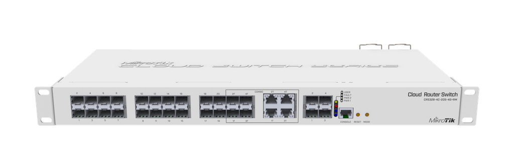 MikroTik CRS328-4C-20S-4S+RM Cloud Router Switch 800MHz 20xSFP 4xSFP+ Rack Mount