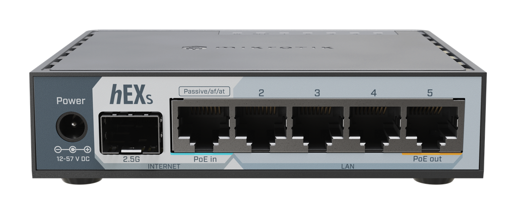 MikroTik E60iUGS hEX S 2.5G SFP 5xGb PoE L4