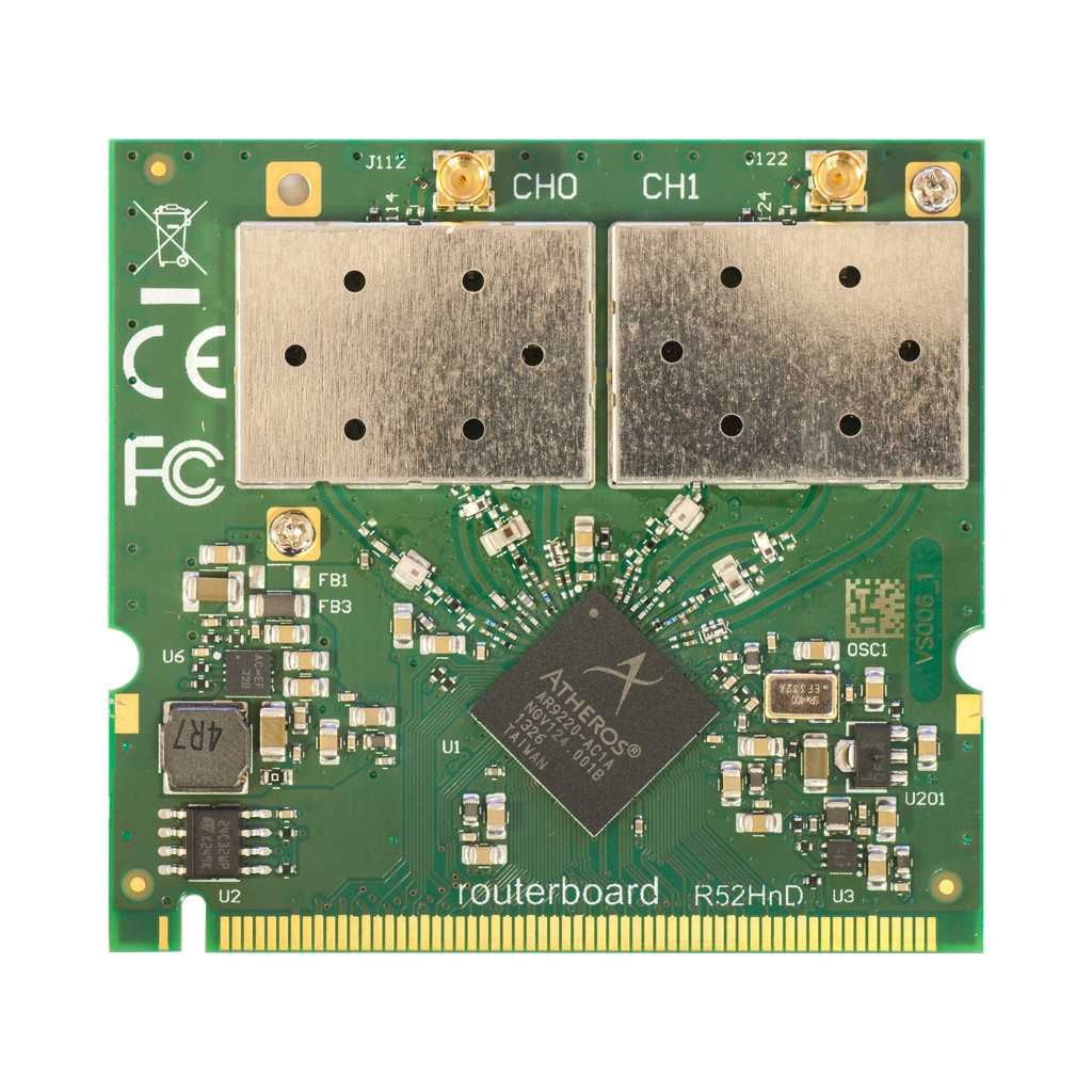 MikroTik R52HnD 802.11a/b/g/n dual band miniPCI card