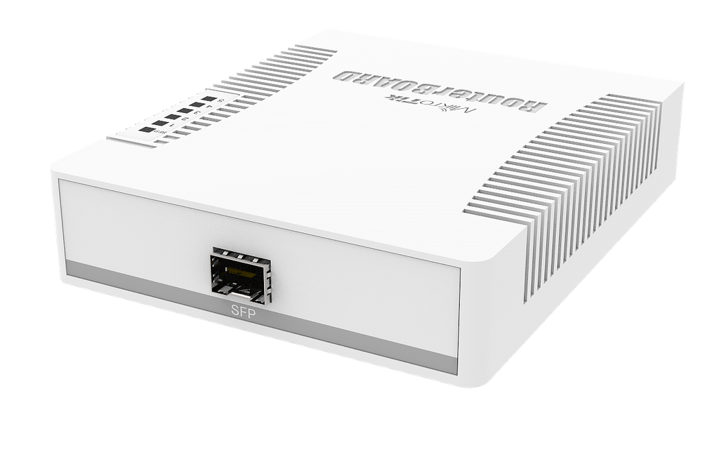 Mikrotik RB260GS 5x Gigabit Ethernet Smart Switch, SFP cage, plastic case, SwOS