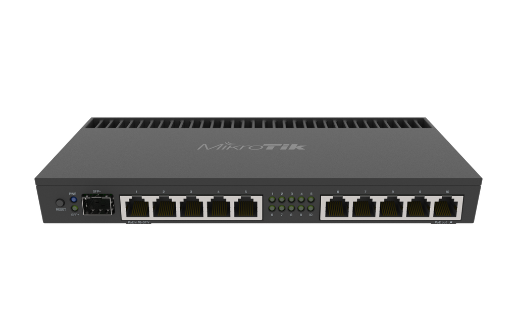Mikrotik RB4011iGS+RM 4x 1,4 GHz, 10x Gigabit LAN SFP+ L5 1U rackmount case