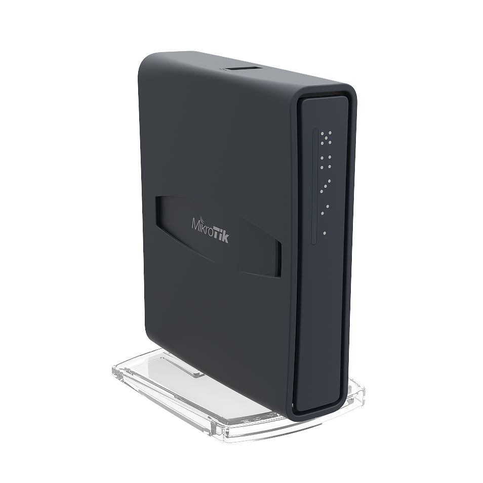 Mikrotik RB952Ui-5ac2nD-TC Tower 650MHz CPU, 64MB RAM, five 10/100Mbps, 802.11b/g/n/acs