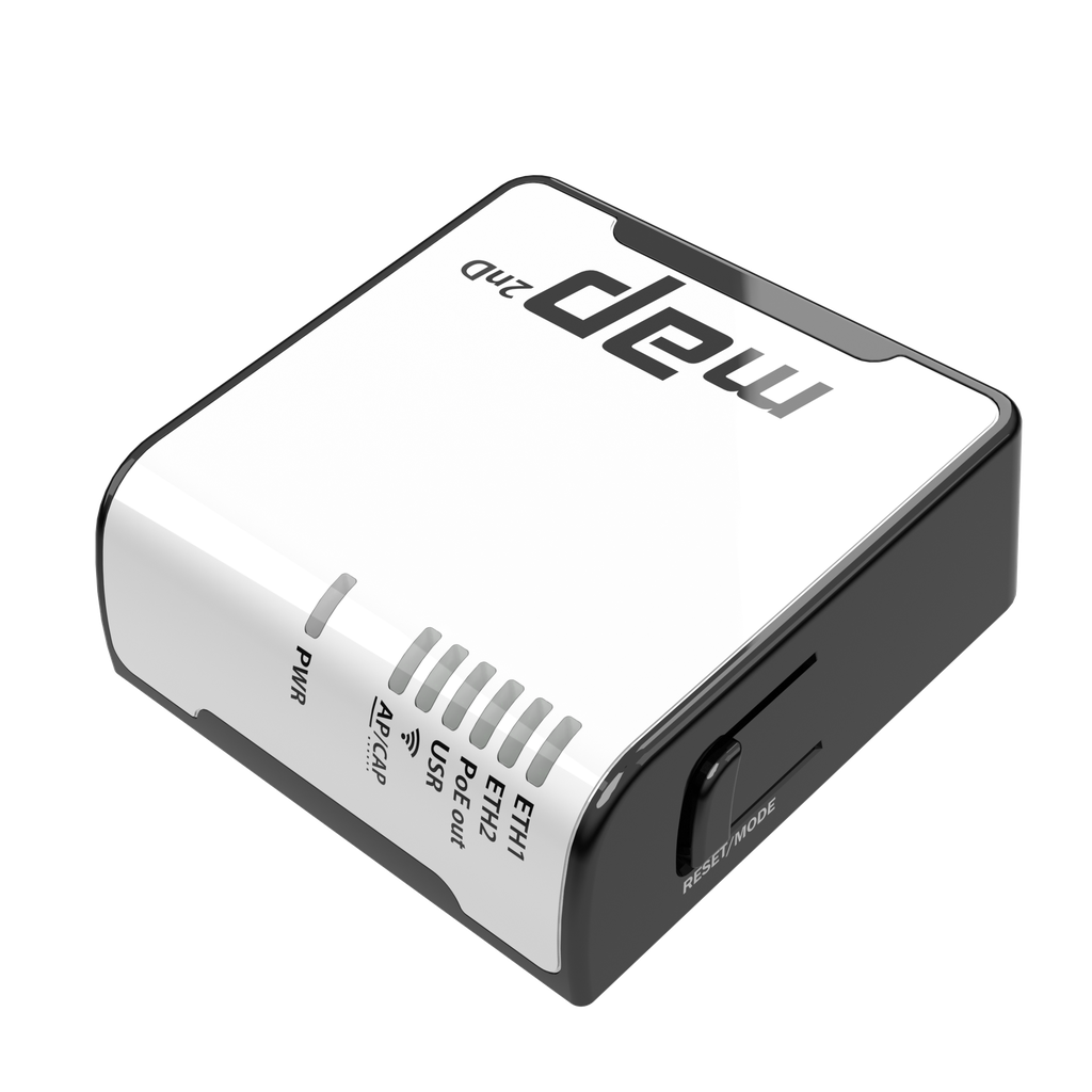 MikroTik RBmAP-2nD AR9331 CPU, 64MB RAM, 2xLAN, built-in 2.4Ghz 802.11bgn wireless