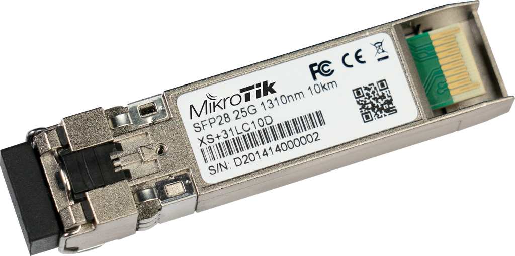 MikroTik XS+31LC10D 1.25G SFP, 10G SFP+ and 25G SFP28 module Single Mode 10km 1310nm
