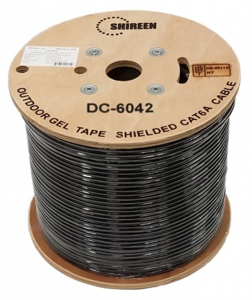 Shireen DC-6042 Outdoor Cat6A 10GbE Shielded Dry Gel Tape Cable 305m
