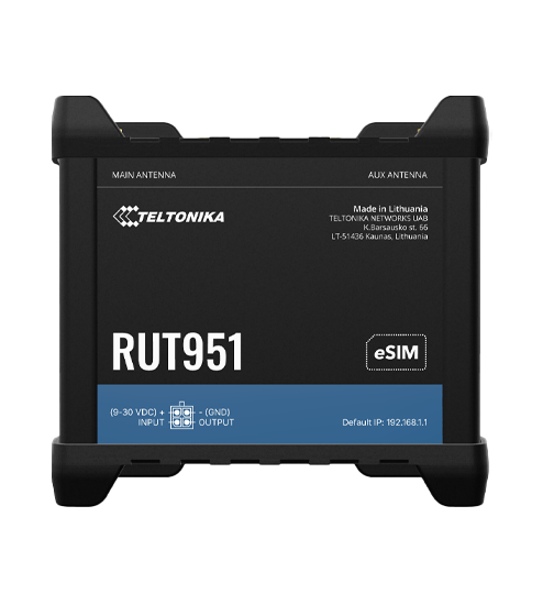 Teltonika RUT951 Dual SIM LTE Router with IO and Ethernet