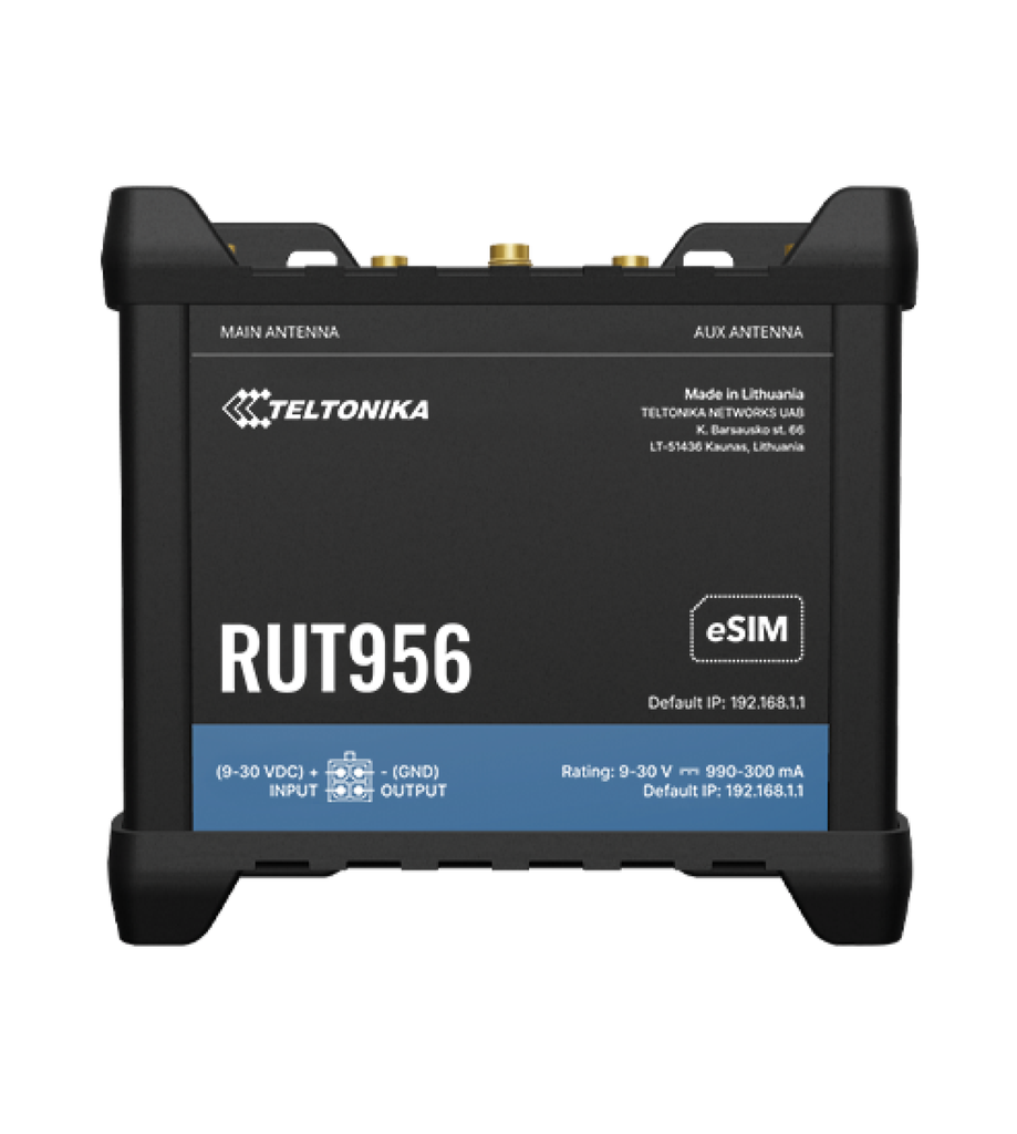 Teltonika RUT956 Dual SIM 4G/LTE Router with Serial, IO and Ethernet